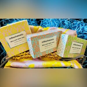 Refreshments Brilliant Body Bars in Citrus Spritz Ginger Splash & Coconut Colada